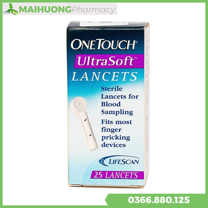Kim Lấy Máu Onetouch Ultrasoft 25 lancet