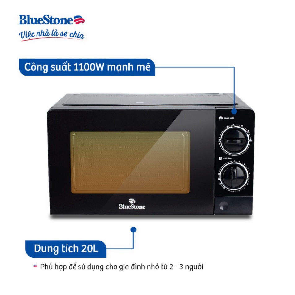 Lò Vi Sóng Cơ BlueStone MOB-7707 , 20 Lít - 1050W