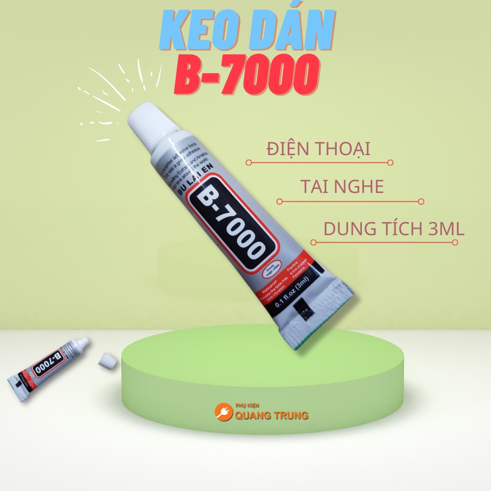 Keo dán màn hình điện thoại, tai nghe B7000 độ dính tốt, dán viền điện thoại, dung tích 3ml, 10ml, 15ml, 25ml