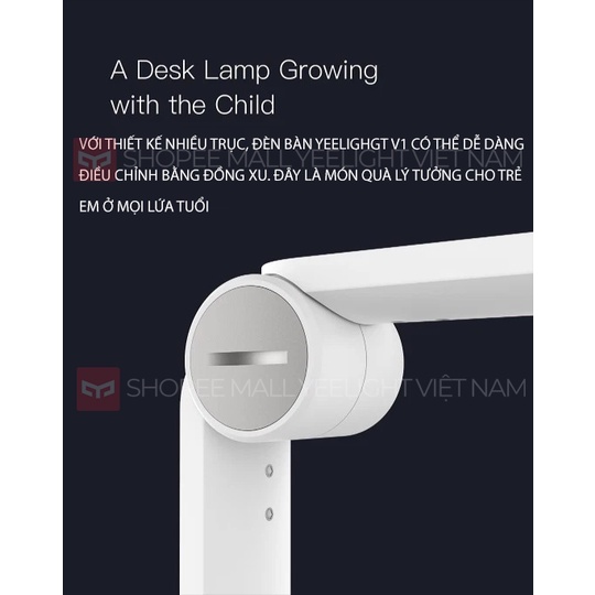 Đèn bàn Yeelight Desk Lamp V1 Pro chống cận, hỗ trợ Mihome Homekit công suất 12W - BH 12 tháng