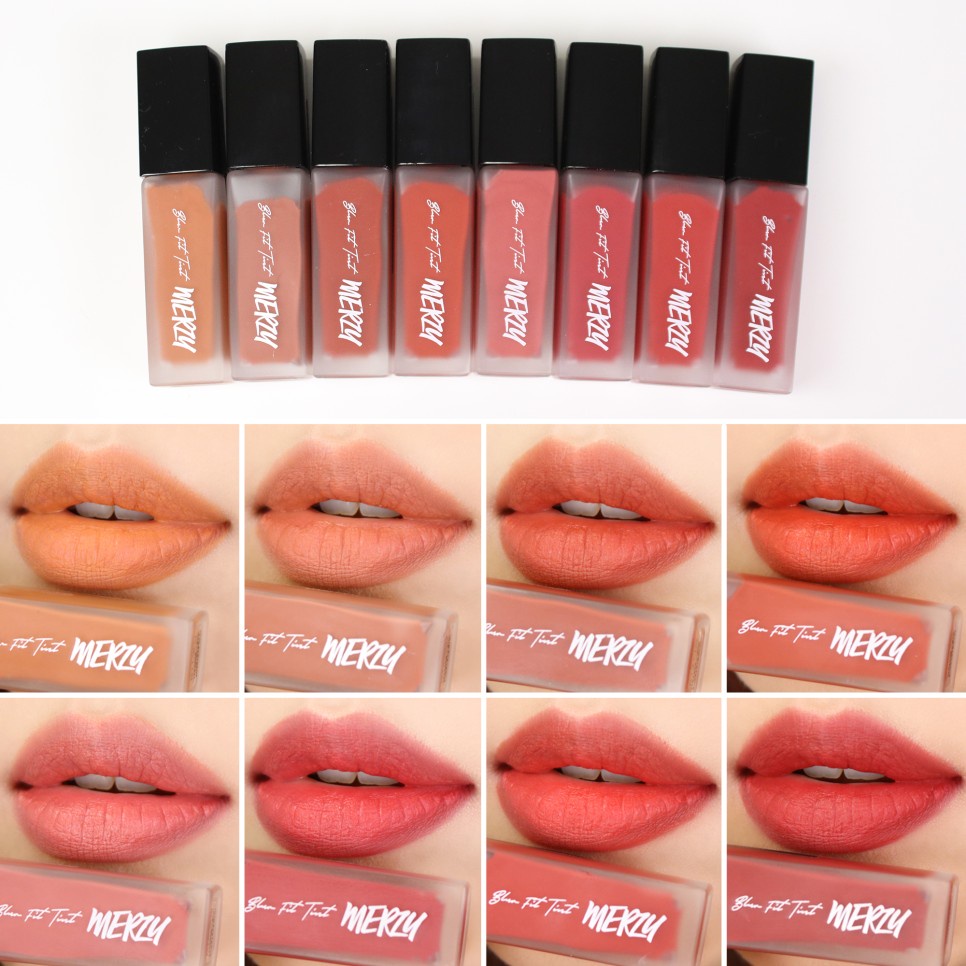 Son kem siêu lì lên màu chuẩn, mịn môi Merzy Blur-Fit Tint 7.2g