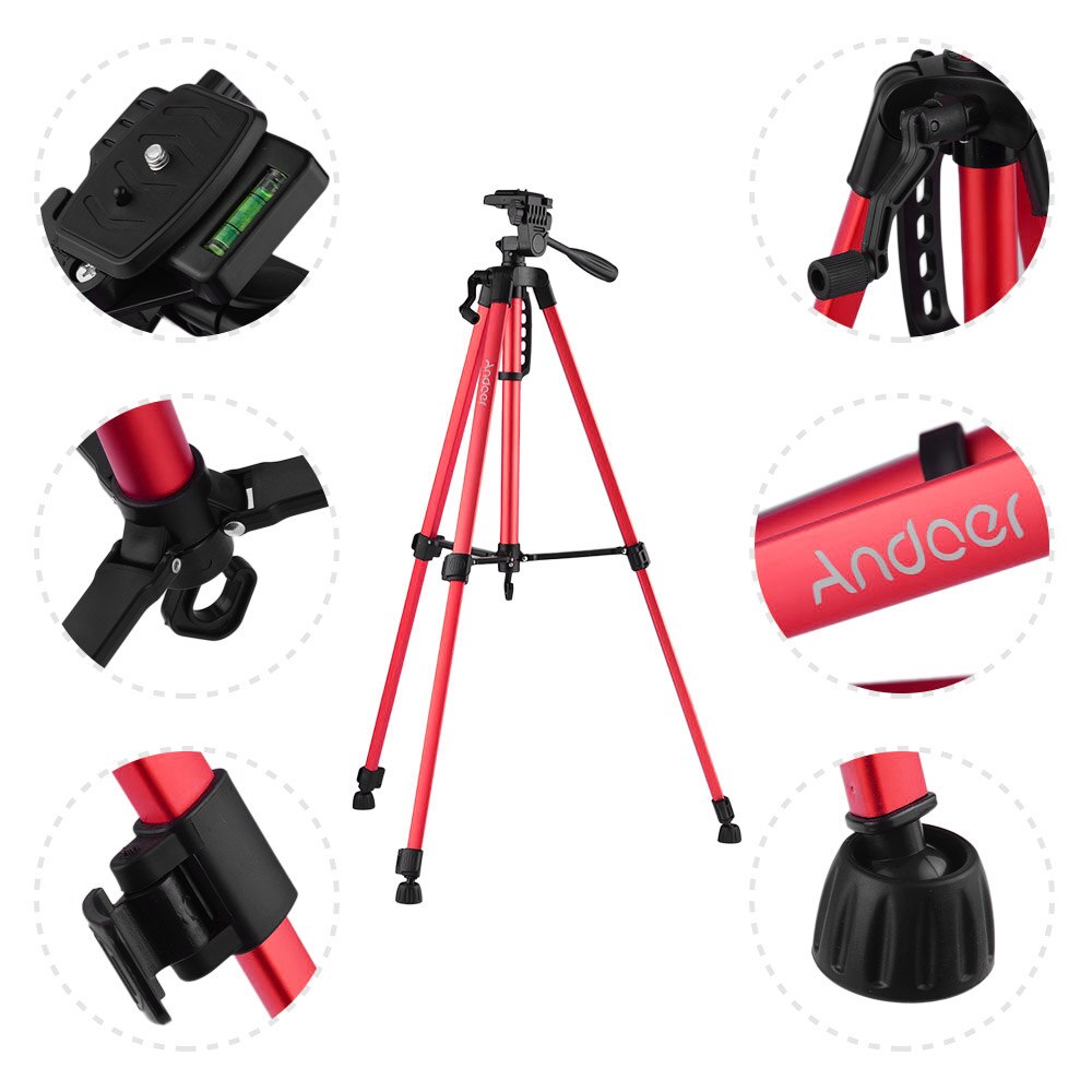 ANDOER CANON SONY NIKON IPHONE HUAWEI Chân Tripod Máy Ảnh Cho Điện Thoại Thông Minh