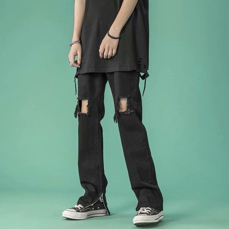 Quần Jean Rách Thời Trang Nhật Bản Dành Cho Nam Giới Size S-3XL