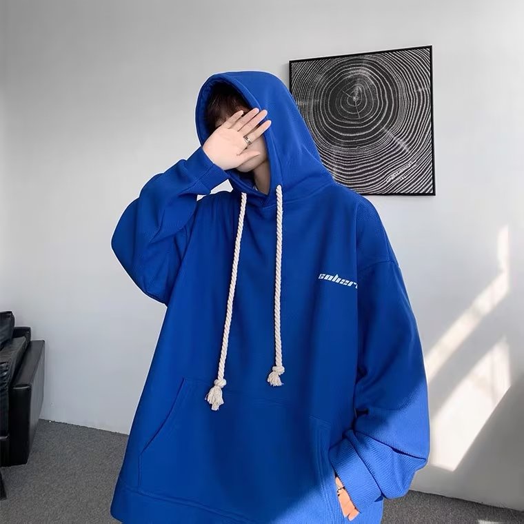 Áo Hoodie Thể Thao Ngoại Cỡ In Chữ Giản Dị Thời Trang Hàn Quốc Dành Cho Nam