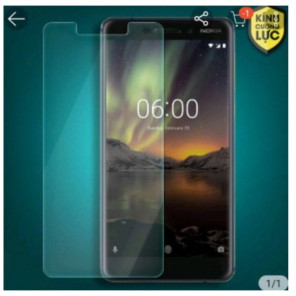 [Bán Giá Gốc] Kính cường lực 9H nokia 6.1 2018