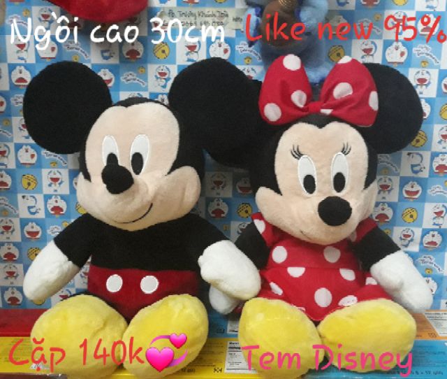 Cặp chuột Mickey - Minie size 30cm ko tính tai & chân, đẹp xuất sắc - 140k😊