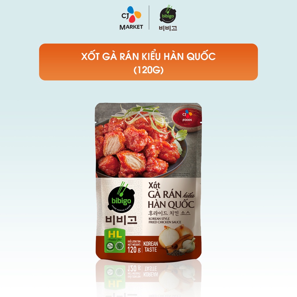 Xốt Gà Rán Hàn Quốc Bibigo Gói 120g