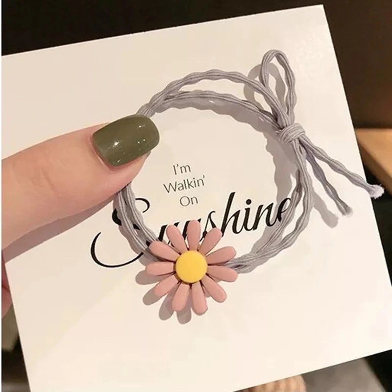 [TRÙM SỈ] Dây buộc tóc hoa cúc gói 50 cái, gói 100 cái (phục vụ sl hàng VẠN)