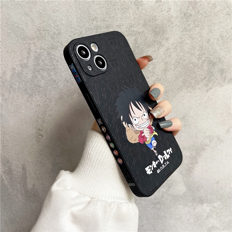 Ốp Điện Thoại Silicon Mềm Chống Sốc Hình Hoạt Hình One Piece Luffy Zoro Cho iPhone 13 pro max 11 12 pro max x xs max xr 7 8 plus 6 6s