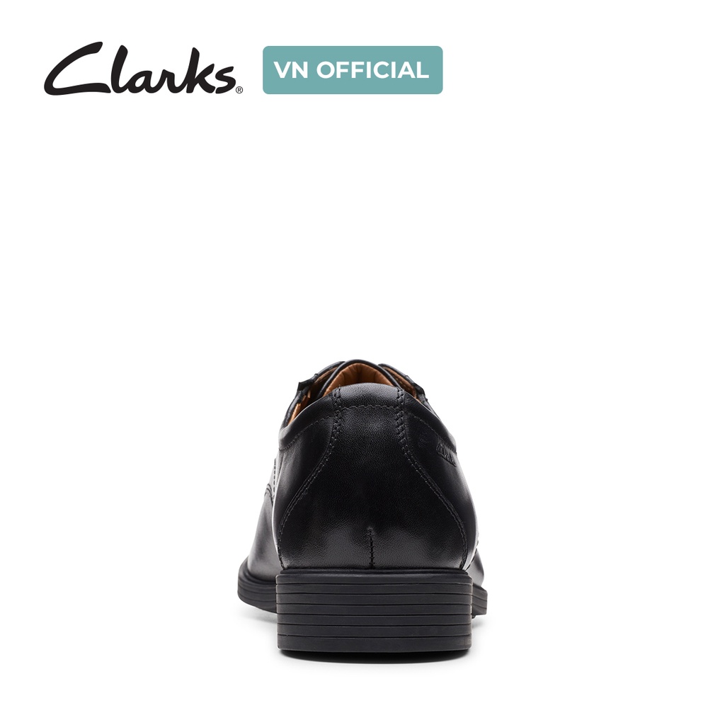 Giày buộc dây nam CLARKS Whiddon Plain màu đen