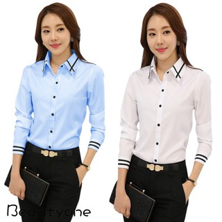 Áo Sơ Mi Nữ Tay Dài Thời Trang Công Sở