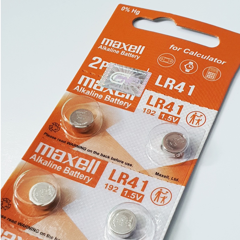Pin AG3 LR41 192 1.5V Maxell Vỉ 10 Viên chính hãng