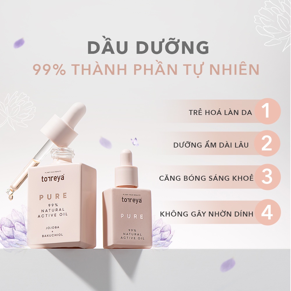 Dầu Dưỡng Sáng Da Cao Cấp TORREYA NATURAL ACTIVE OIL (30ml) - HSD: 05/01/2024