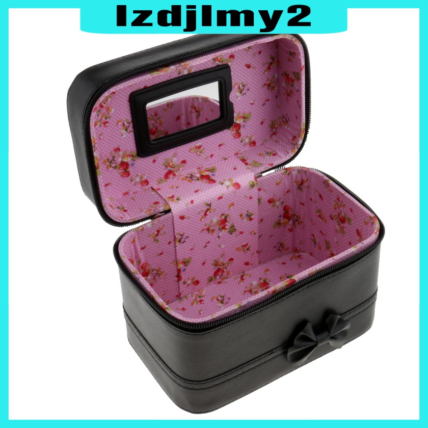 Túi Đựng Đồ Trang Điểm Có Khóa Kéo Màu Đen Lzdjlmy2