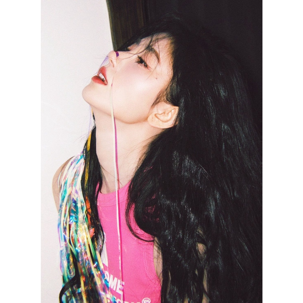 Celebrity Ju Jingyi Áo Sát Nách Dáng Ôm Ngắn In Chữ Màu Hồng Thời Trang Mùa Hè Ngọt Ngào Spicy Rui DWfQ
