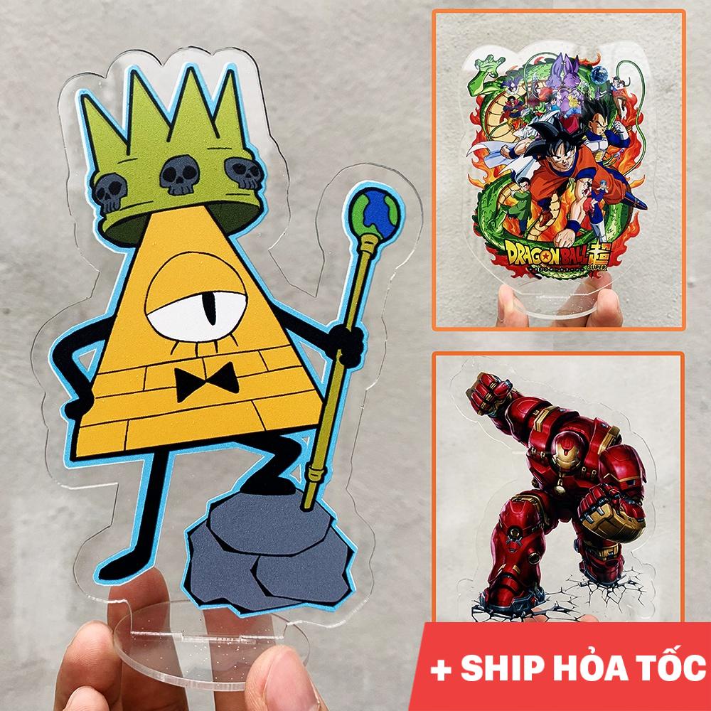 Mô hình Standee cỡ lớn One Piece, Genshin Impact, Kimetsu no Yaiba, Demon Slayer anime mica arcrylic decor trang trí