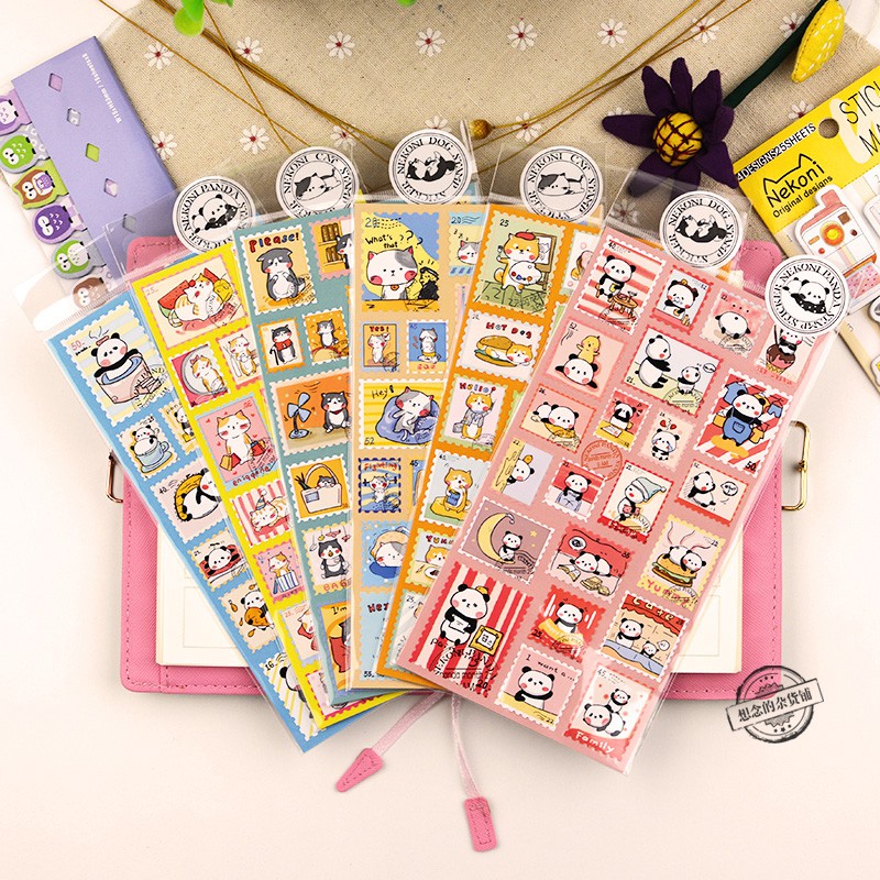 Tem Sticker DIY Hàn Quốc Dễ Thương Trang Trí Sổ Tay Điện Thoại...