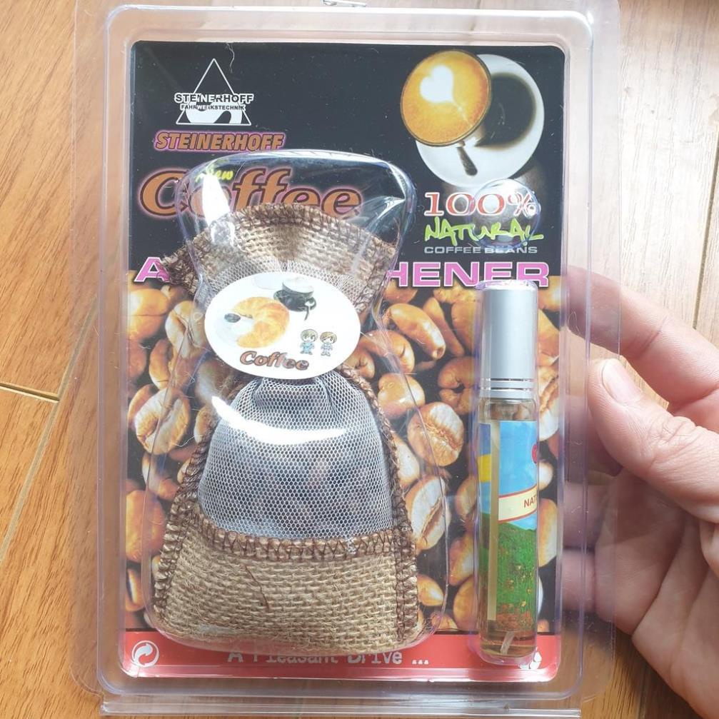 Túi Cafe Khử Mùi Ô Tô, khử mùi tủ quần áo. Túi cafe treo xe ô tô tặng kèm tinh dầu.