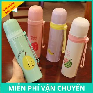BÌNH INOX GIỮ NHIỆT NẮP CÀI TRÁI CÂY - 500ML