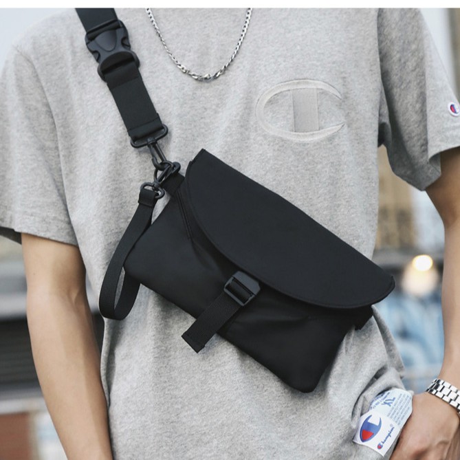 Túi nam đẹp ✴️FREESHIP✴️ Túi đeo chéo nam phi bóng có khuy giữa