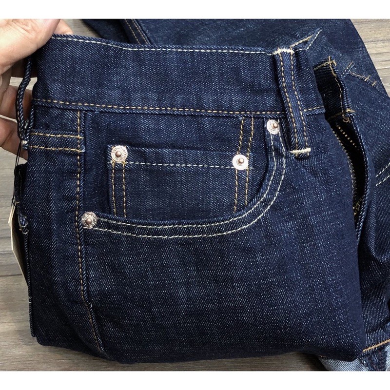 Quần Jean Nam cambodia ống đứng xanh đen - quần bò co giản | BigBuy360 - bigbuy360.vn