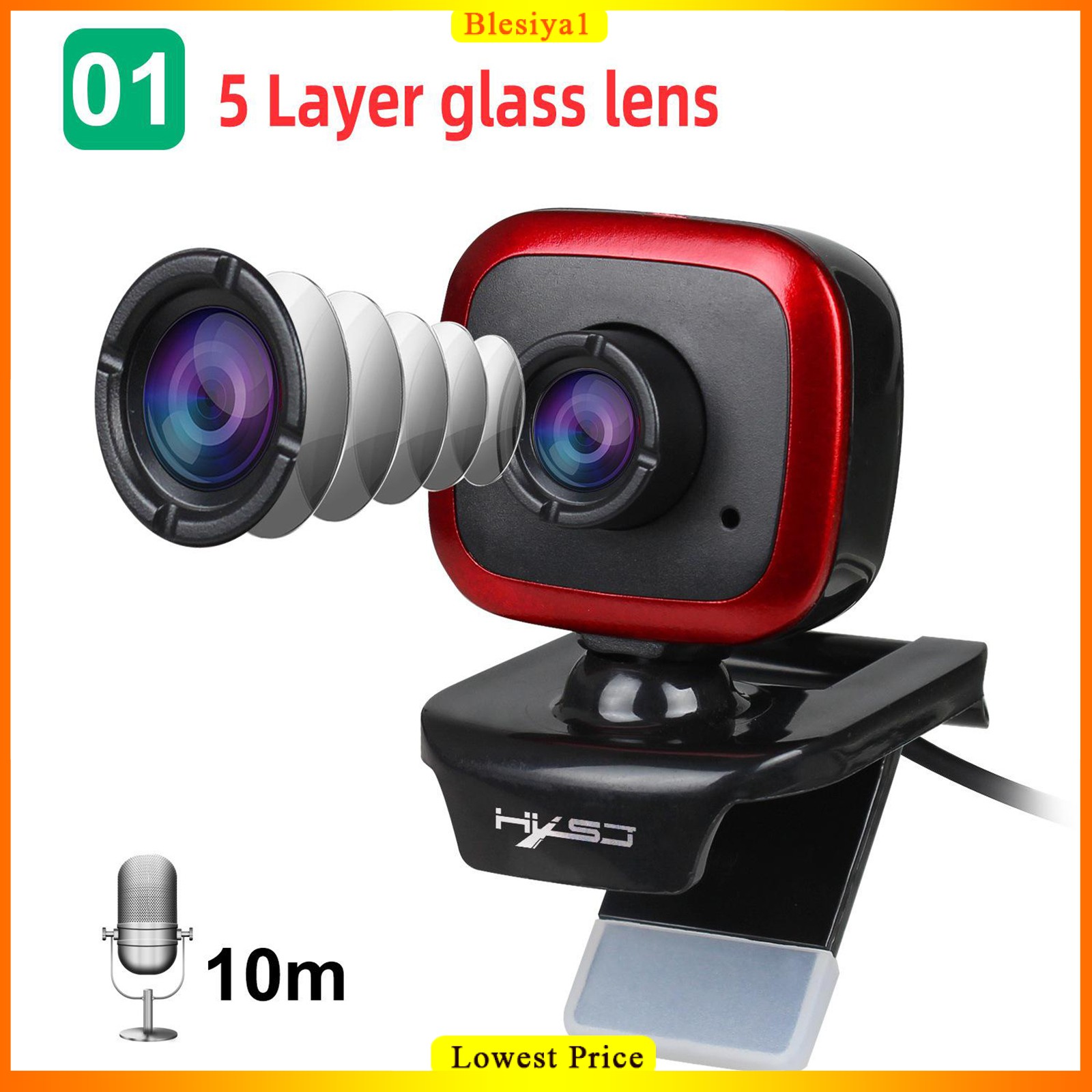 Camera Usb Máy Tính 480p Kèm Micro Tiện Dụng Cho Họp Hội Nghị Blesiya1