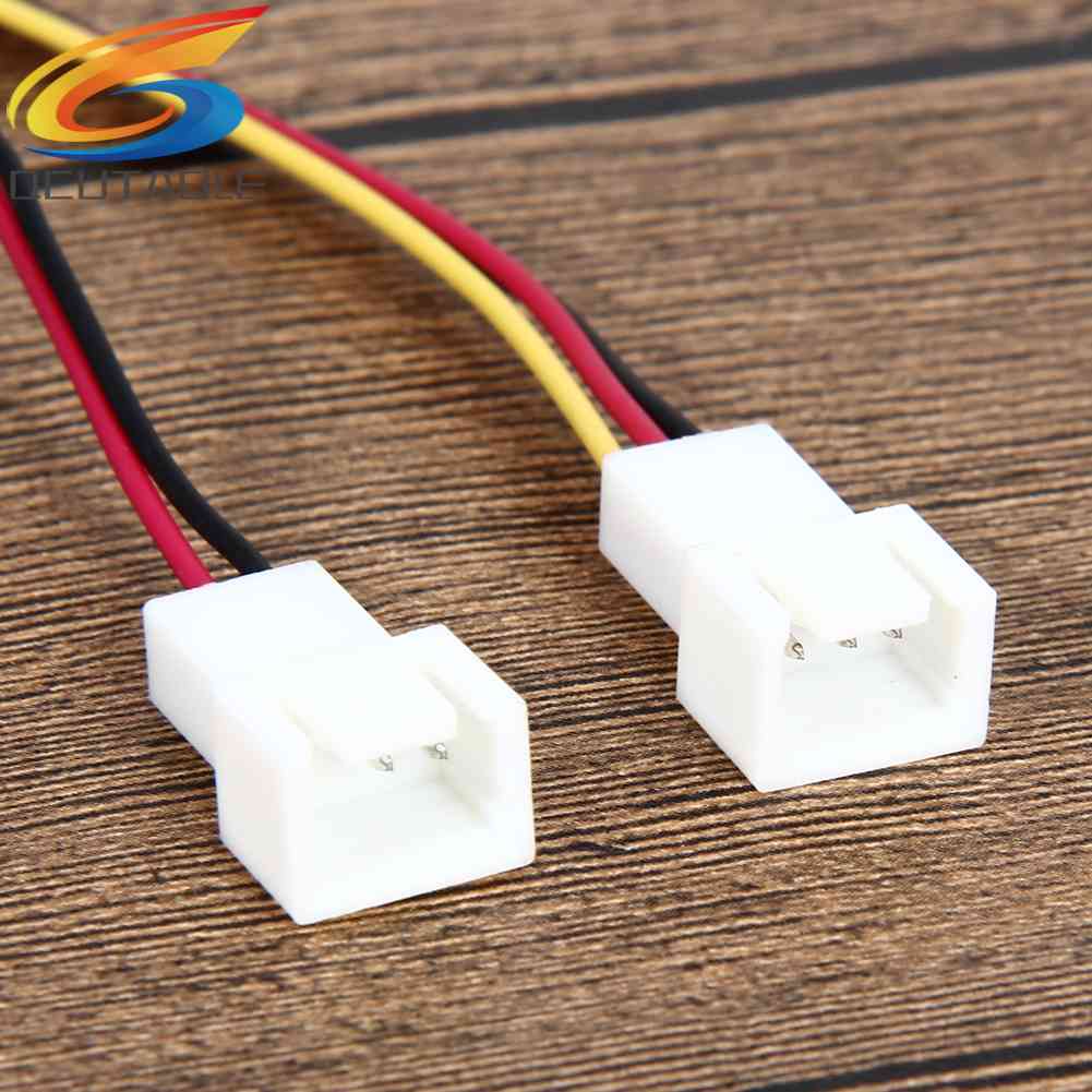 Set 5 Dây Cáp Chia Cổng 12V 3 Pin Female Sang 2 / 3 Pin Male Cho Quạt Máy Tính