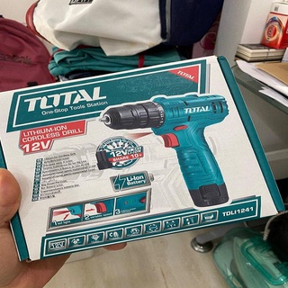 [CHÍNH HÃNG] Máy Khoan Vặn Vít Dùng Pin TOTAL TDLI1241 (Pin Li-on 12V)