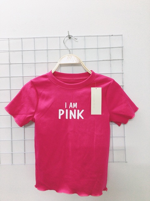 Áo croptop in I am Pink