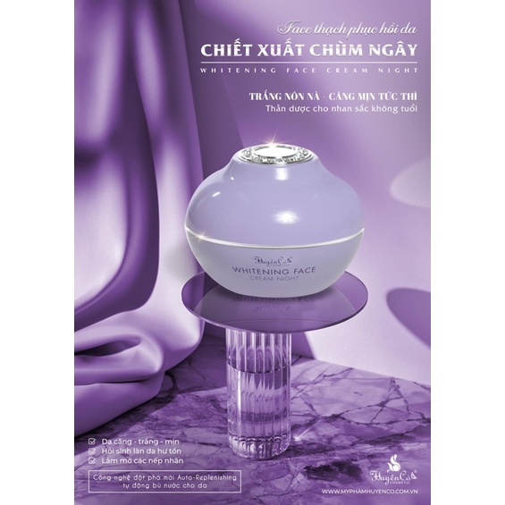Kem đêm face thạch Huyền Cò