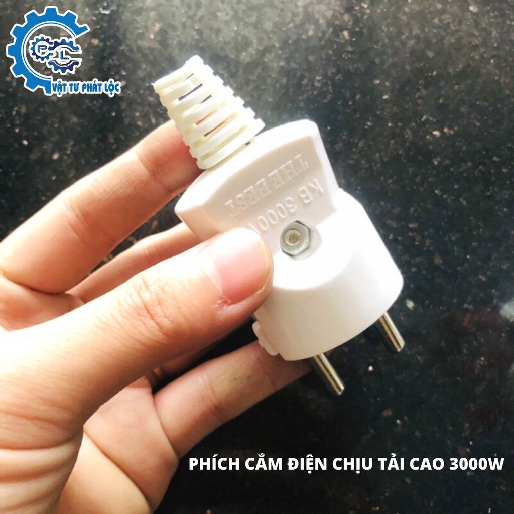 Phích cắm điện chịu tải cao 3000W dùng cho thiết bị công suất lớn