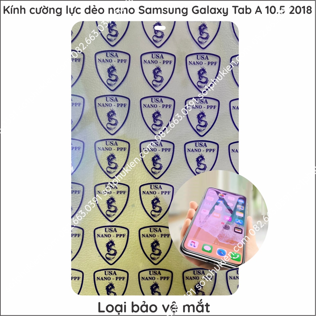 Dán cường lực nano dẻo Samsung Tab A 10.5 2018