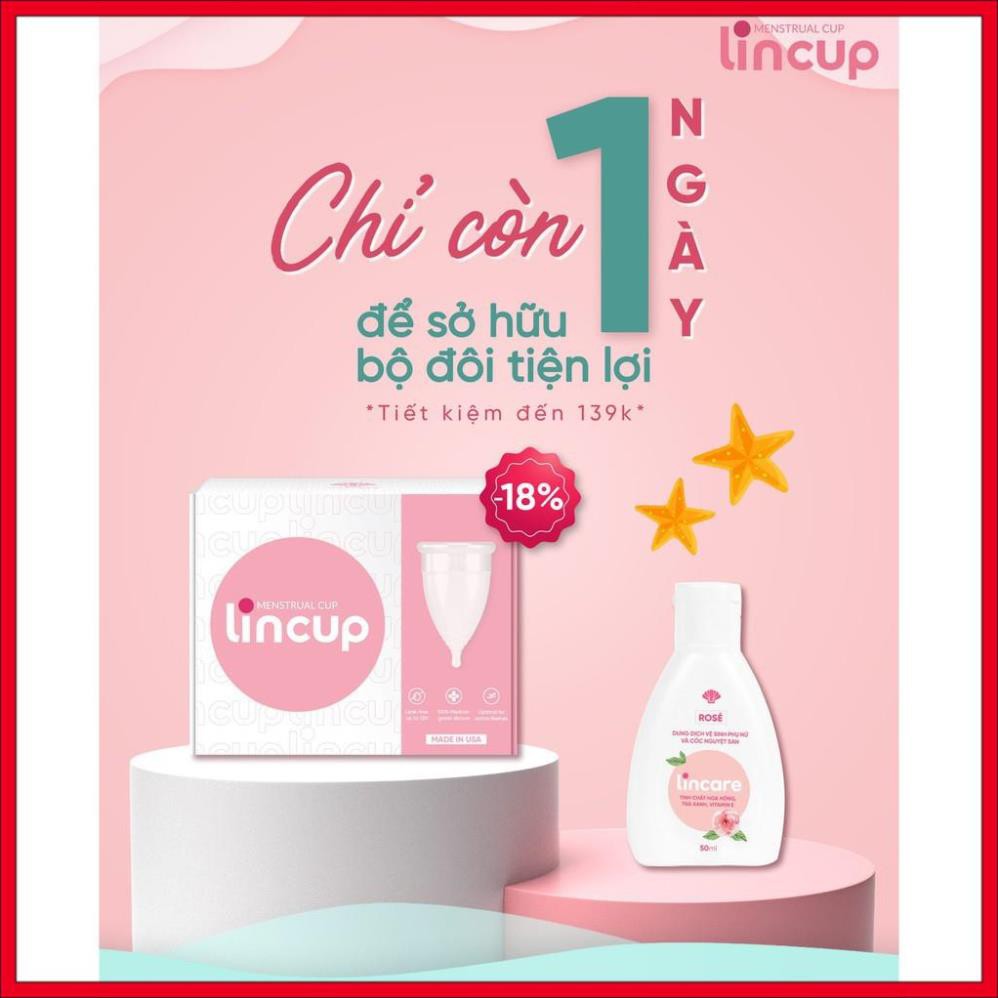 Dung Dịch Vệ Sinh Phụ Nữ Lincare[Free ship], Dung dịch vệ sinh phụ nữ an toàn, 50ml
