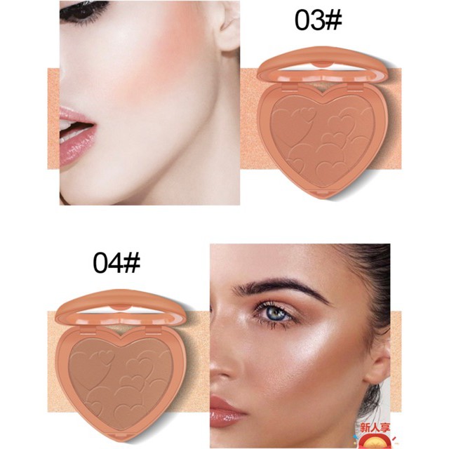 Phấn Má Tông Cam Thời Thượng Kiss Bèauty Sweet Heart Blusher | BigBuy360 - bigbuy360.vn