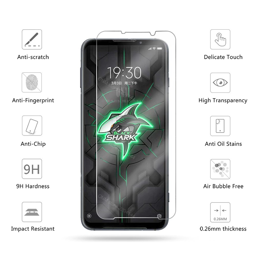 Kính Cường Lực Xiaomi Black Shark 3 Pro - Không FULL, 9H-0.26mm