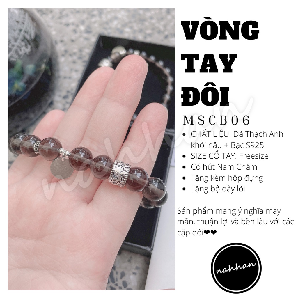 Vòng tay đôi MSCB06 , lắc tay nam nữ , 100% tự nhiên kết hạt sáng bóng thanh lịch và đơn giản , phukiennahhan | BigBuy360 - bigbuy360.vn