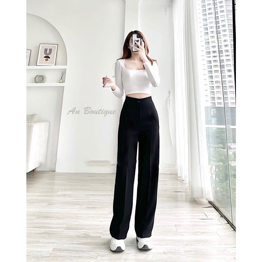 Quần ống xuông ,Quần ống rộng ống sớ BIGSIZE Khóa thật -Hàn bán shop
