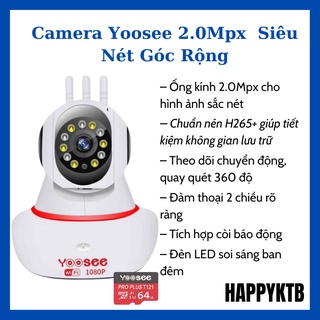 Camera ip yoosee 2.0mpx 8 led + thẻ nhớ