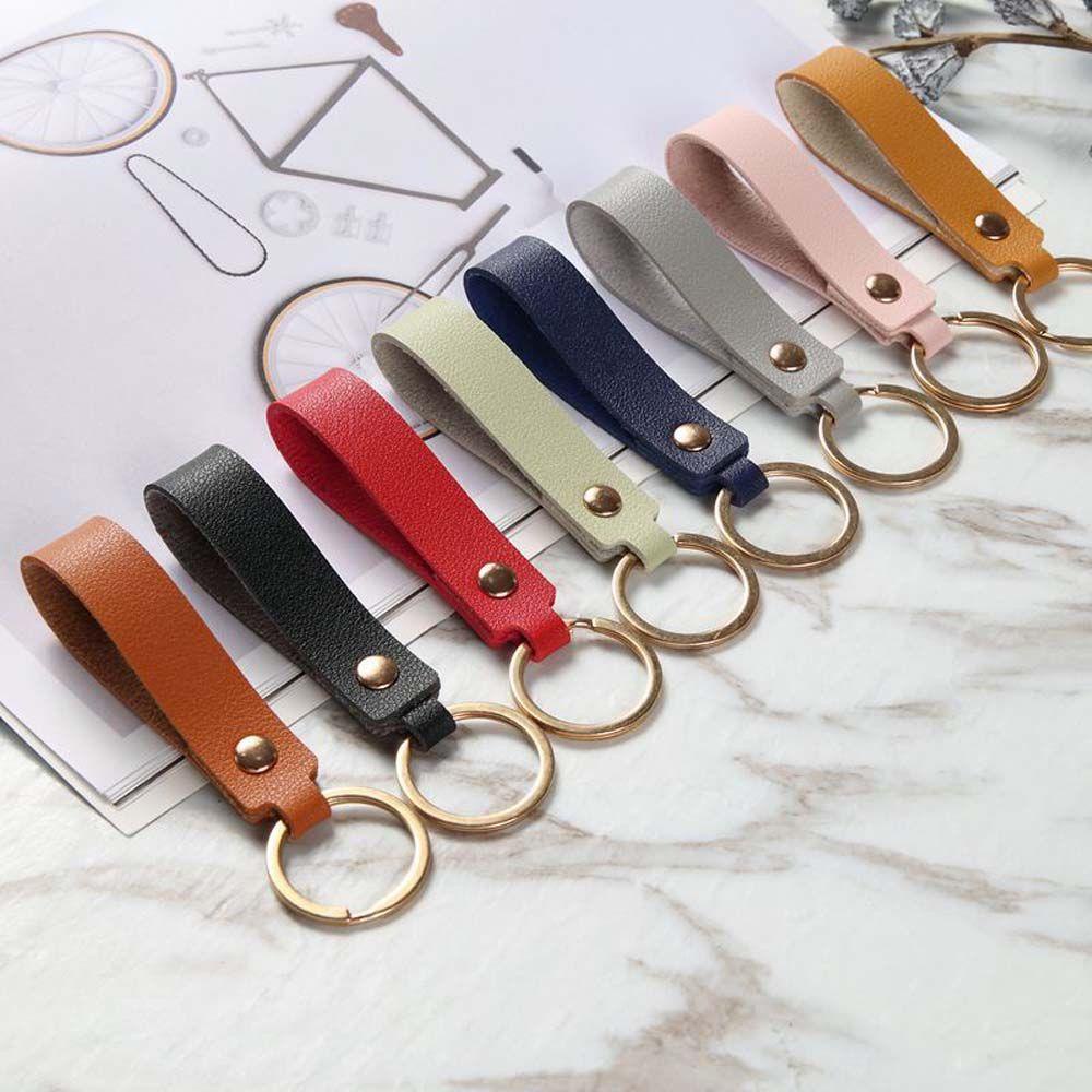 LANFY Móc Chìa Khóa Bằng Da PU Cho Nam Và Nữ