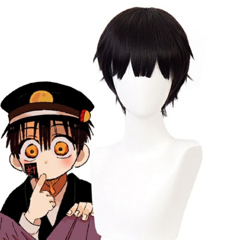 [sẵn] Wig/tóc giả cosplay Amane Hanako / Yugi Tsukasa màu đen - Jibaku Shounen Hanako-kun [Miu Cosplay]