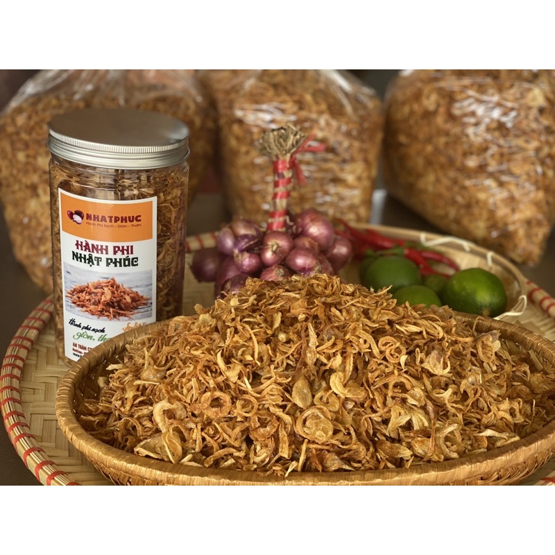 Hành phi sạch NHẬT PHÚC - Thơm, giòn, nguyên chất 100% (100g)
