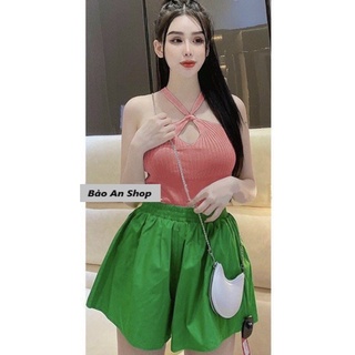 Áo gân yếm cột dây
