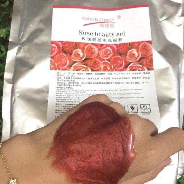 Mặt nạ lạnh hoa hồng đỏ supper collagen giá tốt trong spa thẫm mỹ viện