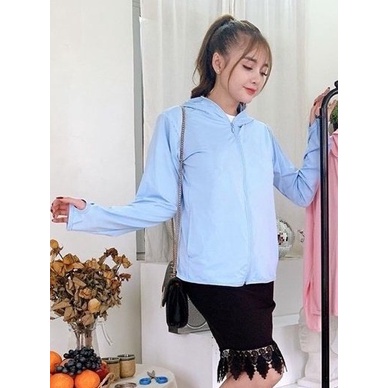 Áo chống nắng nữ,áo khoác đi nắng của nữ chất vải thông hơi