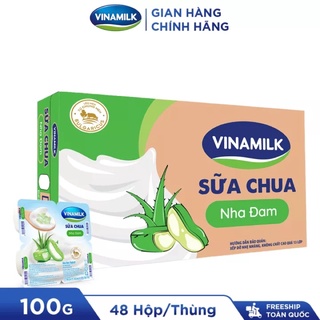 Thùng 48 Hộp Sữa Chua Ăn Vinamilk Vị Nha Đam - 48 hộp x 100g