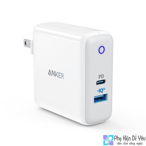 Sạc Anker PowerPort II with Power Delivery - IQ 2.0, 49.5W [CHÍNH HÃNG PHÂN PHỐI, BẢO HÀNH 18 THÁNG]