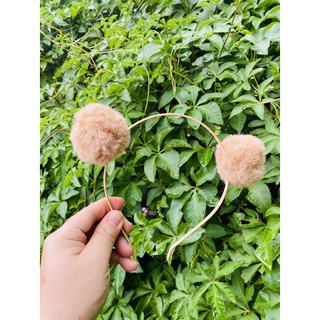 Cài tóc cục bông siêu mịn