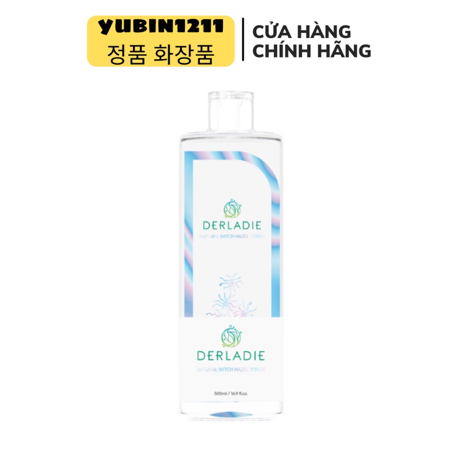 Toner Cây Phỉ Derladie Natural Witch Hazel Toner 500ml