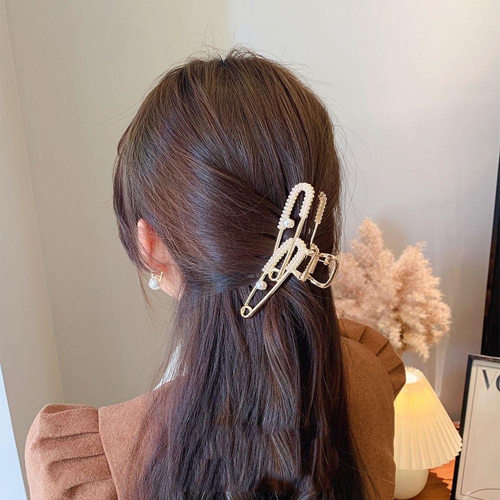 Kẹp Tóc Hình Cá Mập Bằng Kim Loại WMES15H Thời Trang Ngọt Ngào Cho Nữ