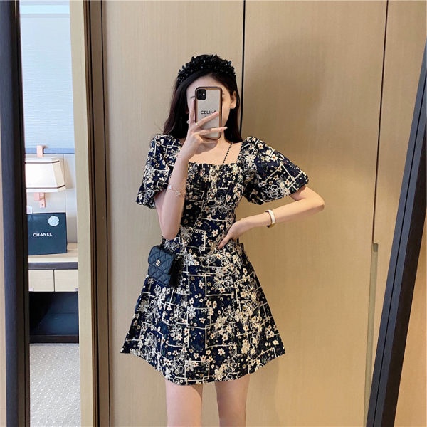 Đầm Perty in hoa thời trang mùa hè phong cách Hàn Quốc cho nữ